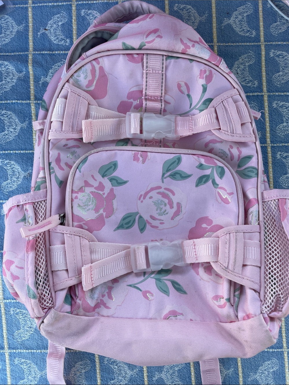 Pottery Barn Pink Floral Kids Backpack - Small School Backpack